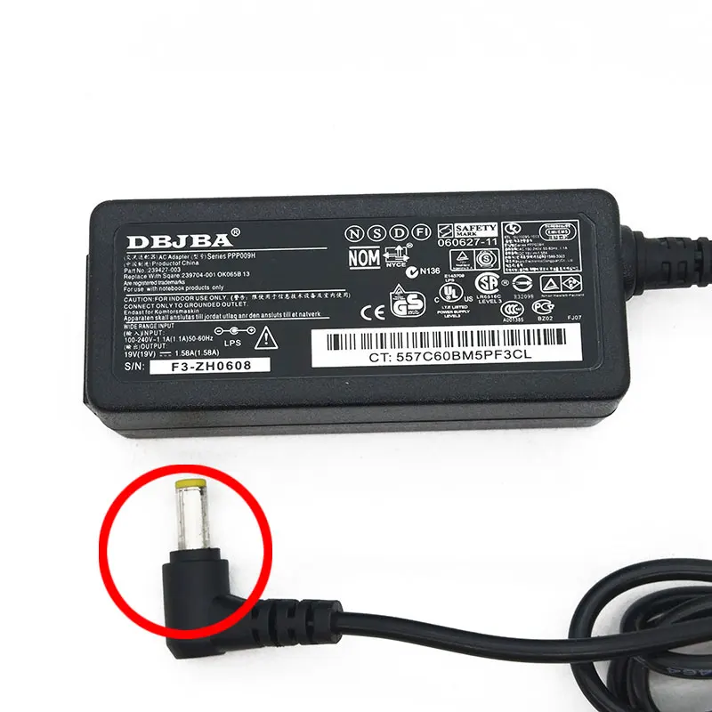 Адаптер переменного тока 19 в 532 А 30 Вт для Acer Aspire One 751h 532h 2588 D255 D257 D260 NAV50 па70 531H 721 H 751