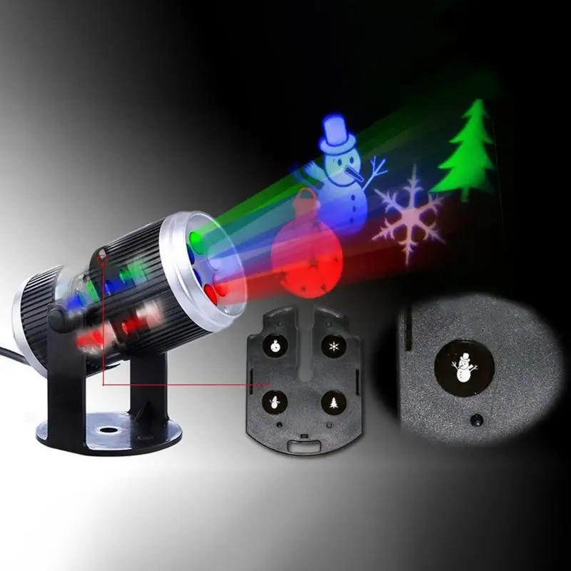 

LumiParty LED Projection Lamp Stage Light Effect with 6 Film Cards Laser Projector for Christmas Halloween Disco KTV Club