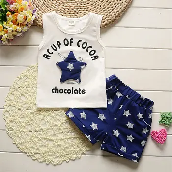 

Baby Clothing sets vest + pants for 2018 Summer Newborn Baby Boys girls Clothes Cotton Infant Clothes Set
