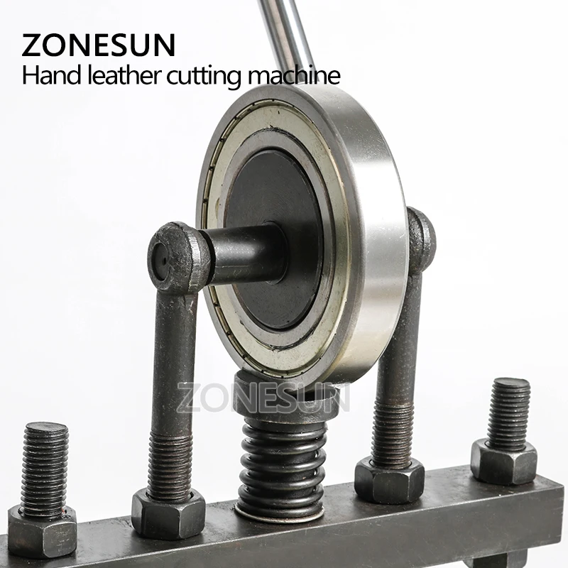 ZONESUN 20x14 см двухколесная ручная машина для резки кожи фотобумага ПВХ/эва листовой