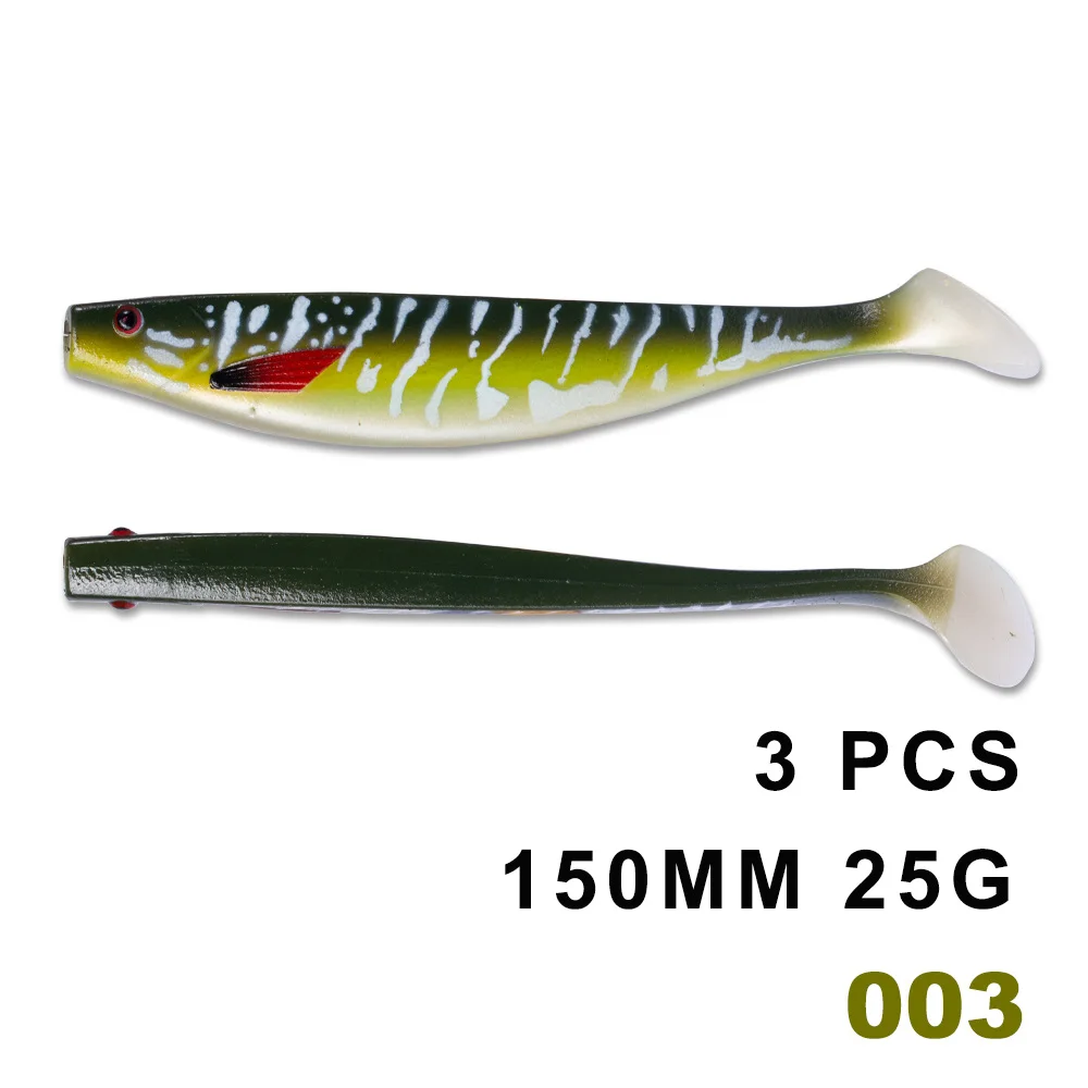 HUNTHOUSE fox similar pro shad teez большая Мягкая приманка 12 см 15 см 18 см pro shad Приманка berserk морской бас для ловли щуки zander - Цвет: 150mm 003-3