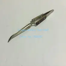 10 шт./лот драгоценный камень Пинцет ювелирные изделия алмазный инструмент из нержавеющей стали крест-замок Изогнутый пинцет держатель для драгоценных камней