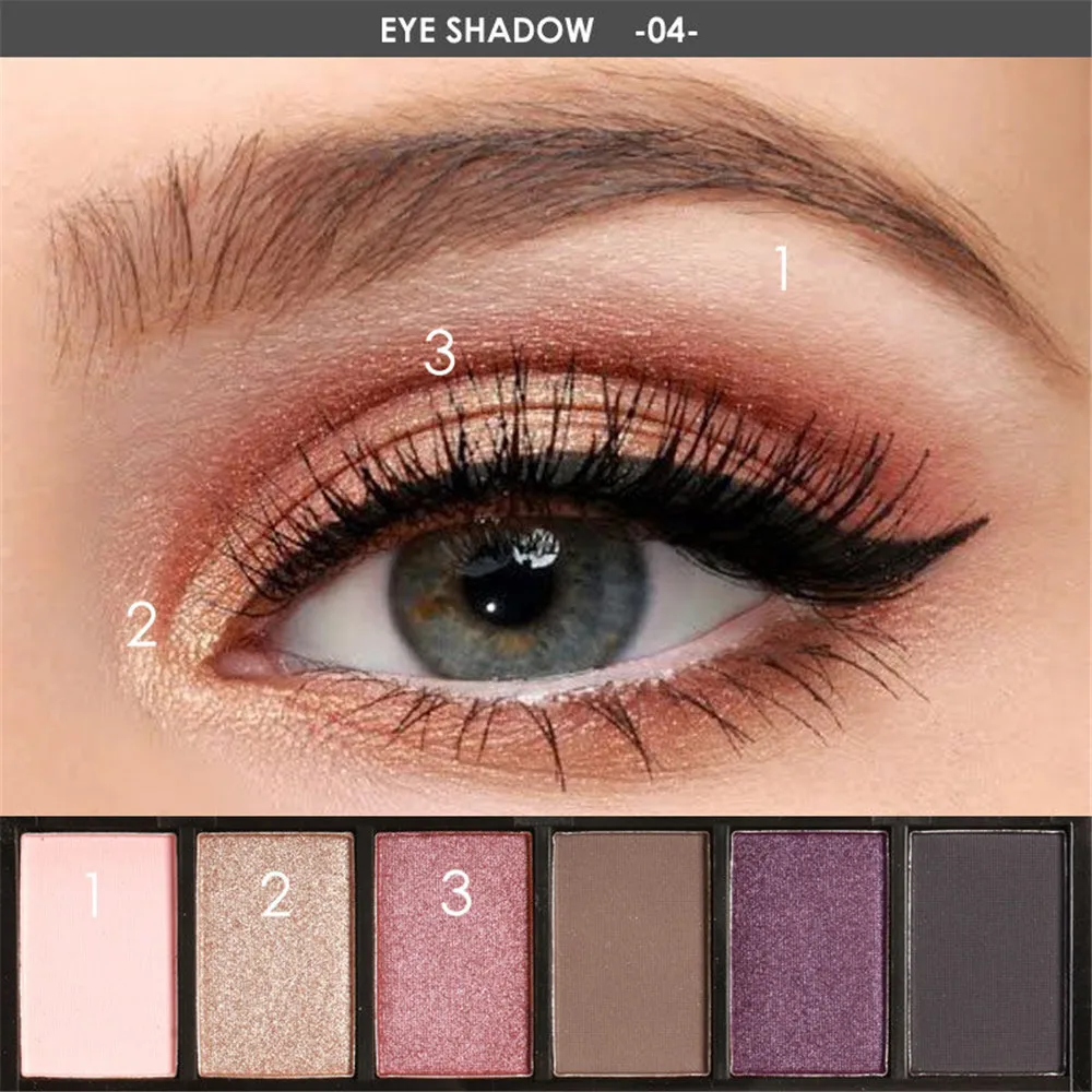 Focallure 6 цветов Naked Eye Shadow Тени для бровей Макияж набор ню