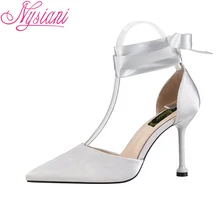 2019 Summer Fashion Sexy High Heels Party Dress Sandals For Women Cover Heel Nightclub Cross-tied Pointed Toe Sandals Nysiani 2019 Summer Fashion Sexy High Heels Party Dress Sandals For Women Cover Heel Nightclub Cross-tied Pointed Toe Sandals Nysiani