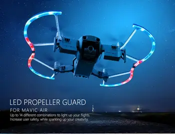 

2 Pcs PGYTECH LED Propeller Guard with Colorful Lighting Mode Protective Propeller for MAVIC AIR RC Drone Propeller Protector