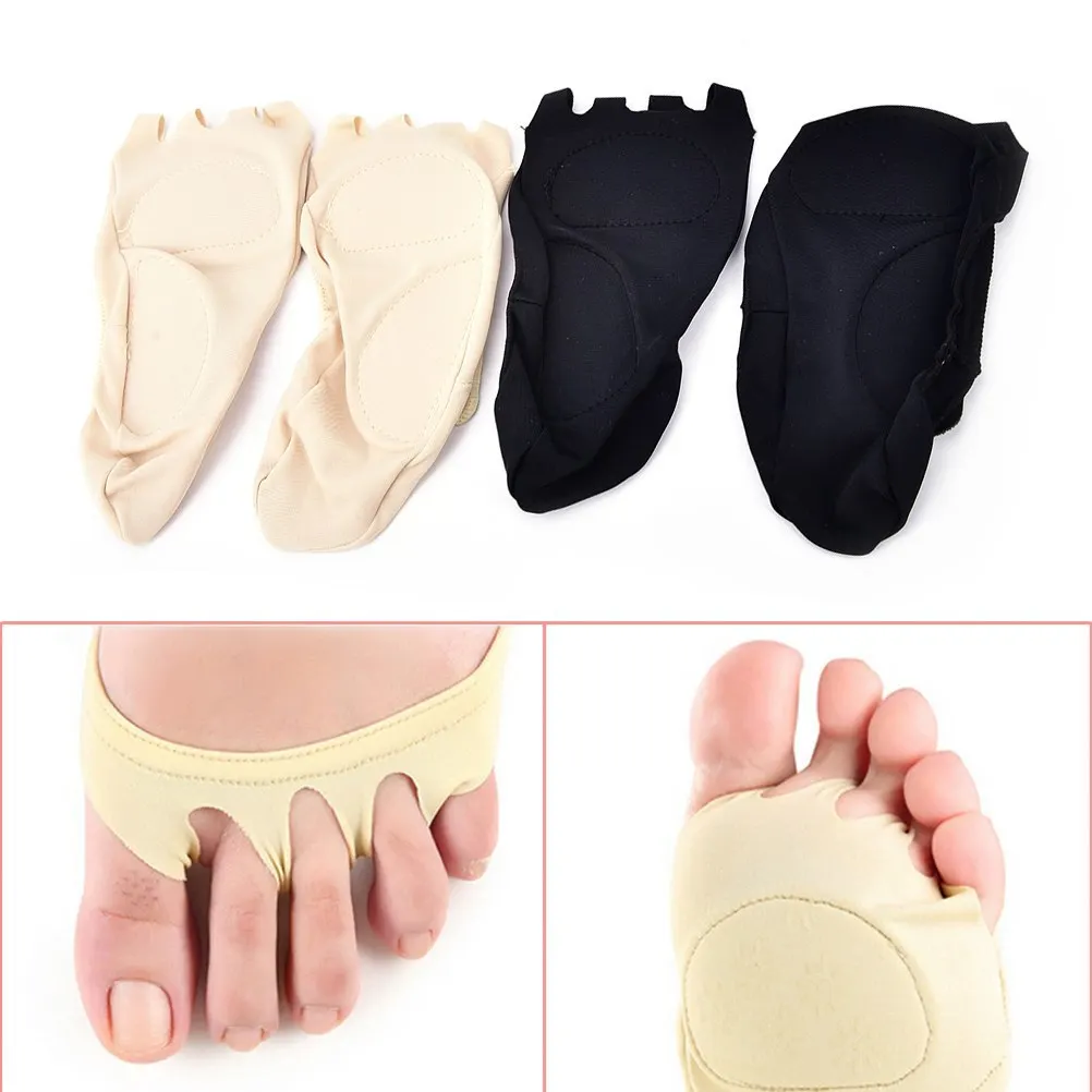 2 шт. пять пальцев ног Компрессионные носки с пальцами стельки для Для женщин арки Поддержка облегчить боль в ногах носки стельки
