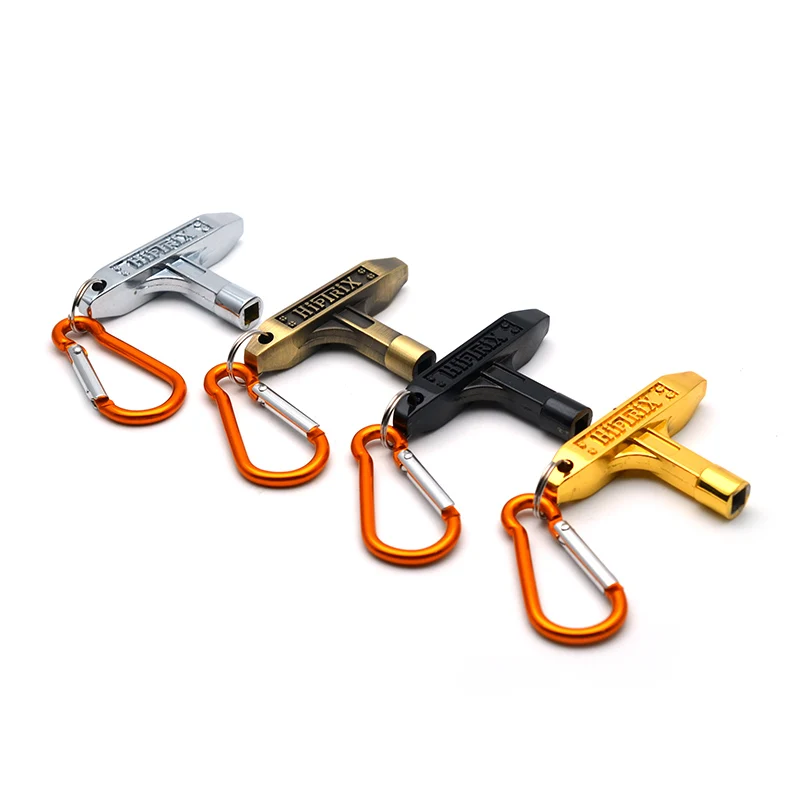 Drum Skin 5MM Tuning Key Carabiner Black/Gold/Chrome/Bronze