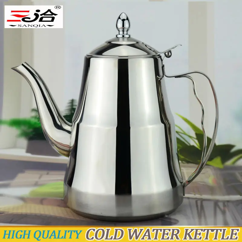 

1500ml High quality non-magnetic stainless steel cold water kettle suitable for induction cooker free shipping