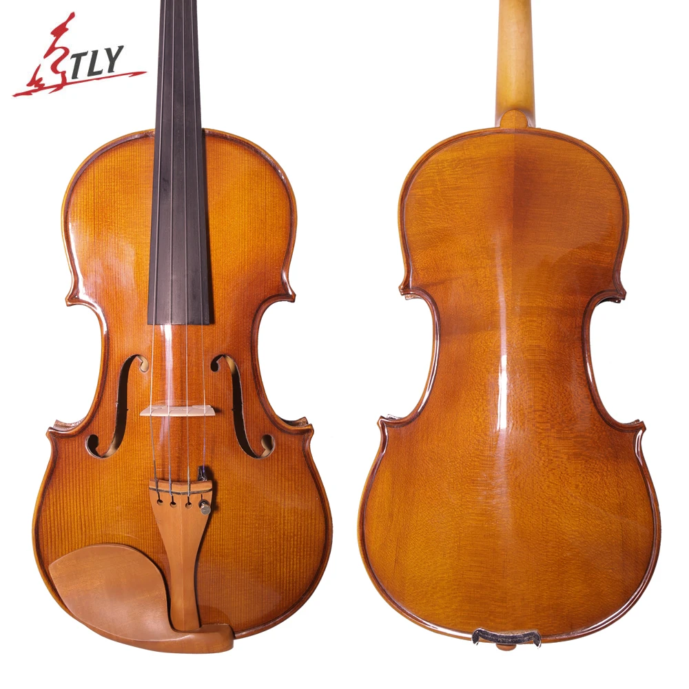 

TONGLING Brand Handcraft Oil Varnish Maple Violin Students Beginner Violin Stringed Musical Instrument w/ Case Bow Shoulder Rest