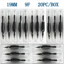 YILONG 20 x одноразовые насадки для тату трубки с иглы в ассортименте 9F Размер 3/"(19 мм) для пистолет для татуировки чернил чашки комплект держателей