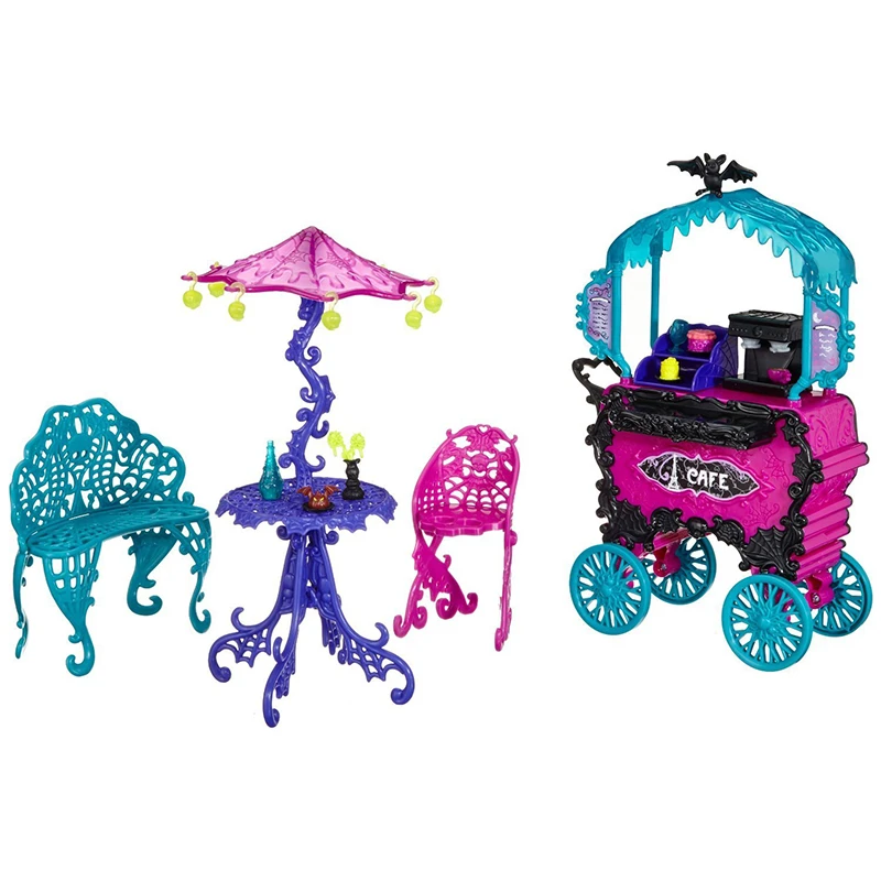 Juego de muebles de muñeca para niñas, carrito y silla de viaje, nuevo  estilo, juguete de plástico para muñecas Monster High, el mejor regalo|doll  furniture|for toysdoll chair - AliExpress