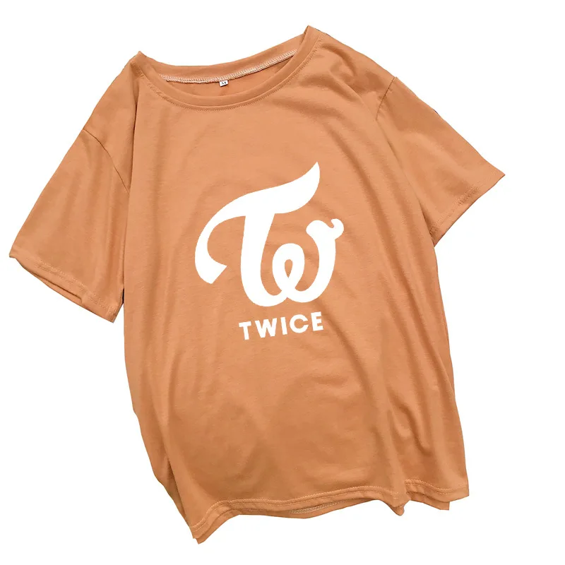 

Korean Fashion Twice Shirt Kpop Tee Shirt Femme Hip Hop Tshirt Women Cotton Summer Fans T-shirt Ulzzang Harajuku Shirts Dropship