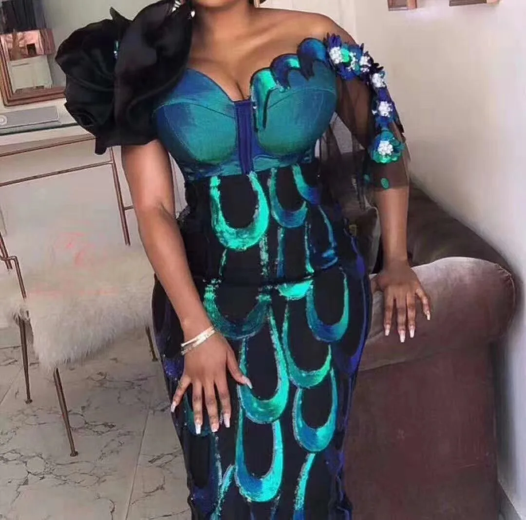 

Nigerian Lace Fabrics African Lace Fabric 2020 High Quality Lace with Sequin, Green French Lace Fabric for Dress latest Net lace