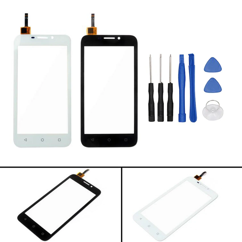 Передний сенсорный экран дигитайзер внешнее стекло для Huawei Y541 Y5 Y5c U02 Сенсорная