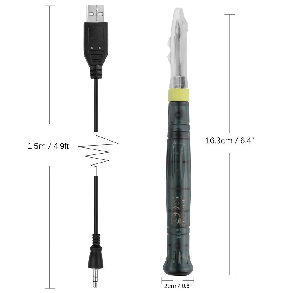 Портативный Профессиональный мини 5 в 8 Вт светодиодный индикатор с питанием от USB сварочный паяльник ручка пистолет с подставкой Инструменты Наборы Прямая поставка