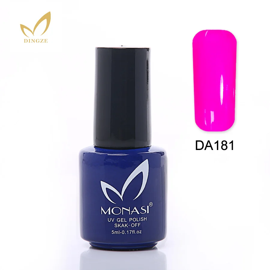MONASI 16 цветов глазурь замачиваемый УФ светодиодный Гель-лак для дизайна ногтей модный дизайн Полупостоянный 5 мл стойкий лак - Цвет: DA181