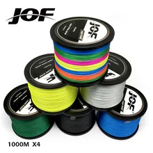 

JOF 1000M/547Yards PE Braided Fishing Line Multifilament 4 Strands Cord For Carp Fishing 10 12 18 28 35 40 50 60 80 LB