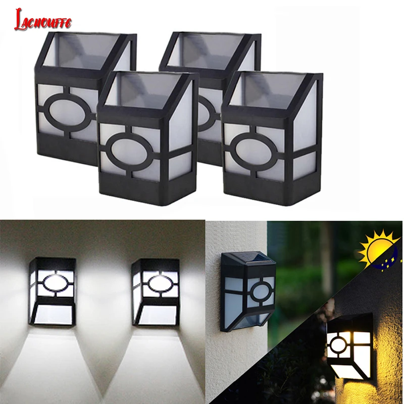 

4pcs/lot 2LEDs Solar Light Waterproof Outdoor Garden Solar Lamp Street Yard Deck Pathway Power Lighting Lights