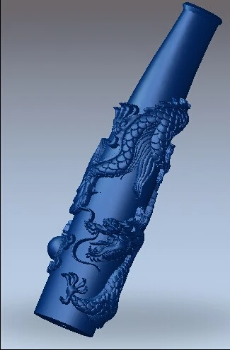 

3D model relief for cnc in STL file format Dragon Tobacco pipe 2