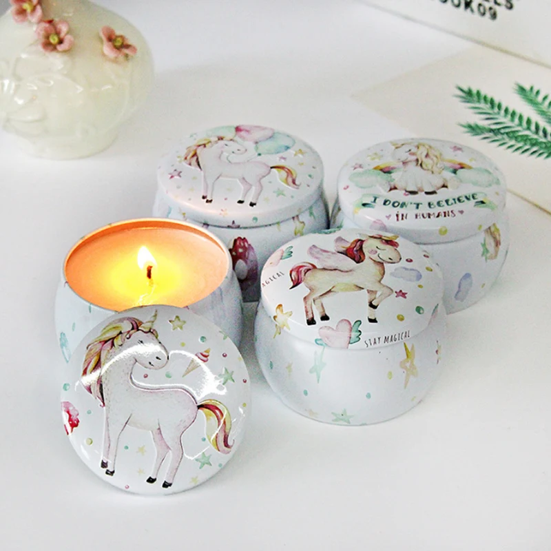 

2019 Smokeless Fragrance Handmade Scented Candle Natural Soy Wax Wedding Birthday Beautiful Candlestick Home Decoration