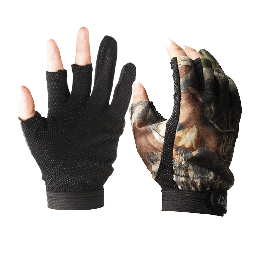 KAMBERFT New Quality Fingerless Hunting Fishing Gloves Camouflage