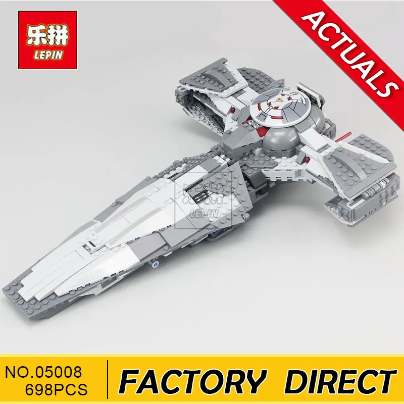 

LEPIN 05008 Star Toys Wars The Force Awakens Infiltrator Kid Building Block Darth Margus Educational toy 698pcs Compatible 70596