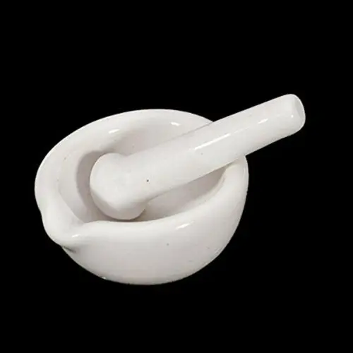 

6ML Mini White Porcelain Mortar and Pestle Mixing Herb Mills Grinding Bowl Set DIY Tool Kit
