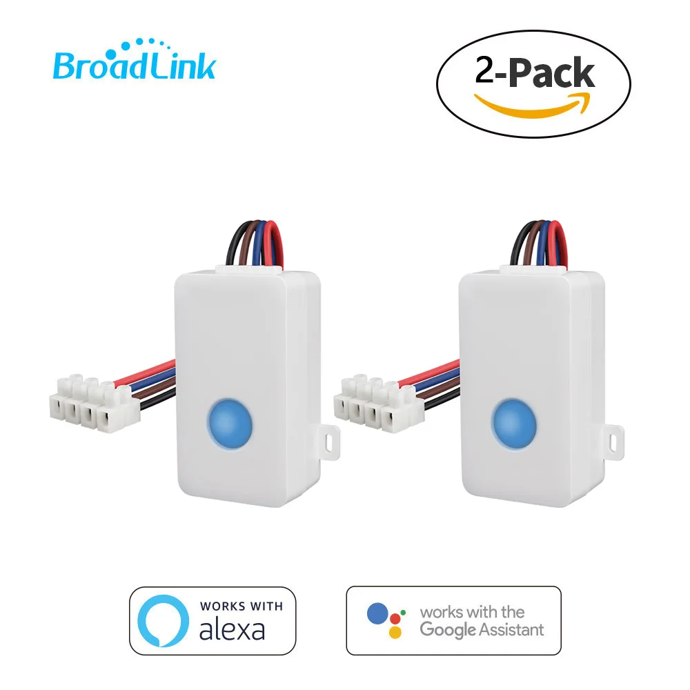 

2PCS Broadlink SC1 Home Automation Modules Smart Switch WiFi APP 2.4GHz Control Box Timing Wireless Remote Control 2500W