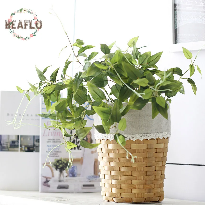 1PC Silk Plant Green Leaves Artificial Flower For Wedding Decoration DIY Wreath Gift Scrapbooking Craft Fake Flower Arrangement 1PC Silk Plant Green Leaves Artificial Flower For Wedding Decoration DIY Wreath Gift Scrapbooking Craft Fake Flower Arrangement