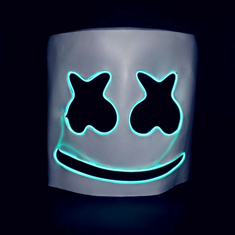 Маска диджея marshmello уход за кожей лица маски с подсветкой ди-джей marshmello шлемы для костюмированной вечеринки на Хэллоуин карнавальный опора для marshmello праздничные Вечерние