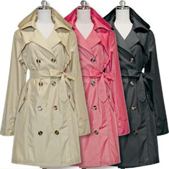 Térd Hosszú Köpenyő Esőkabátos Nők Övvel, Vízálló Esőkabát Ponchos Dzsekik Női Chubasqueros Átjárók Capa De Chuva