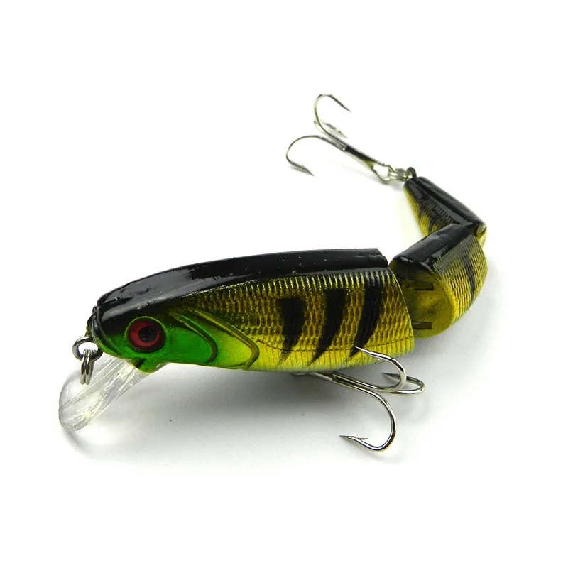  Fishing Lures 14g Pesca 10.5cm Isca Jointed Hard Bait Swimming Depth Plastic Hooks 3D Eyes BHD2