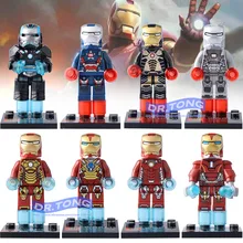 80 шт./партия SY677 супергерой Marvel фигурка Мститель IronMan MK46 MK1 военная машина человек строительные блоки игрушки Дети Gif