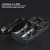 LiitoKala Lii-202 Li-ion NiMH Liepo4 USB Battery Charger for 10440/17670/18490/16340 (RCR123)/14500/18350/18650,mobile power ► Photo 2/4