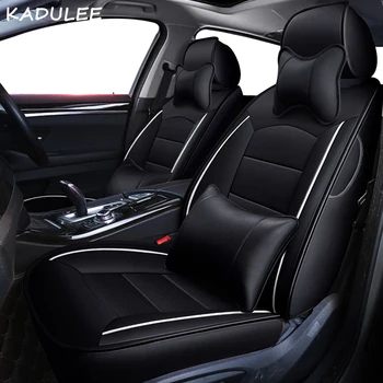 

KADULEE custom real leather car seat cover for Jaguar XJ XJL XF XE XFL XEL Automobiles Seat Covers car seats protector styling