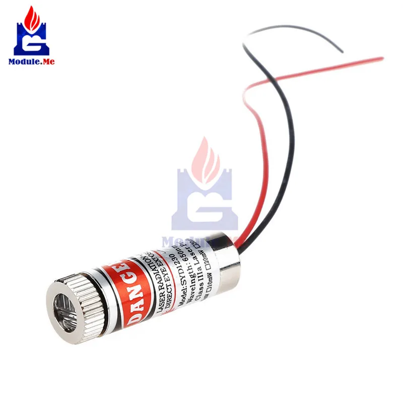 

Red Cross Line Laser Focusable 5mW 650nm Module Focus Adjustable laser Head M138