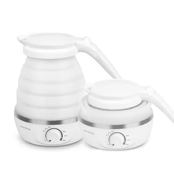 

New0.6L Compact Size Home Electric Kettle Durable Silicone Foldable 850W Portable Travel Camping Water Boiler Electric Appliance