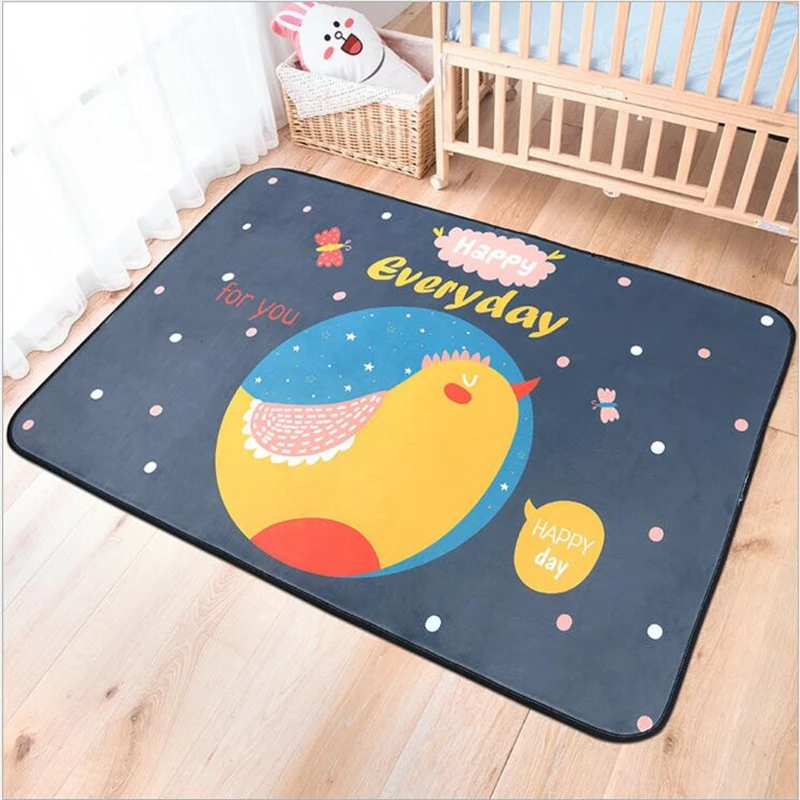 

Cartoon Soft Thicker Carpets For Living Room Children Climb Play Capet Floor Door Mat Lovely Simple Kid Sleeping Mats Area Rug