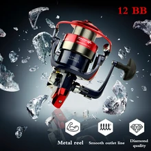 Metal Lure Spool Fishing12BB 5.5:1 Spinnning Reel Feeder Carp Fishing Wheel olta makaralar Freshwater&Saltewater Fishing Reel