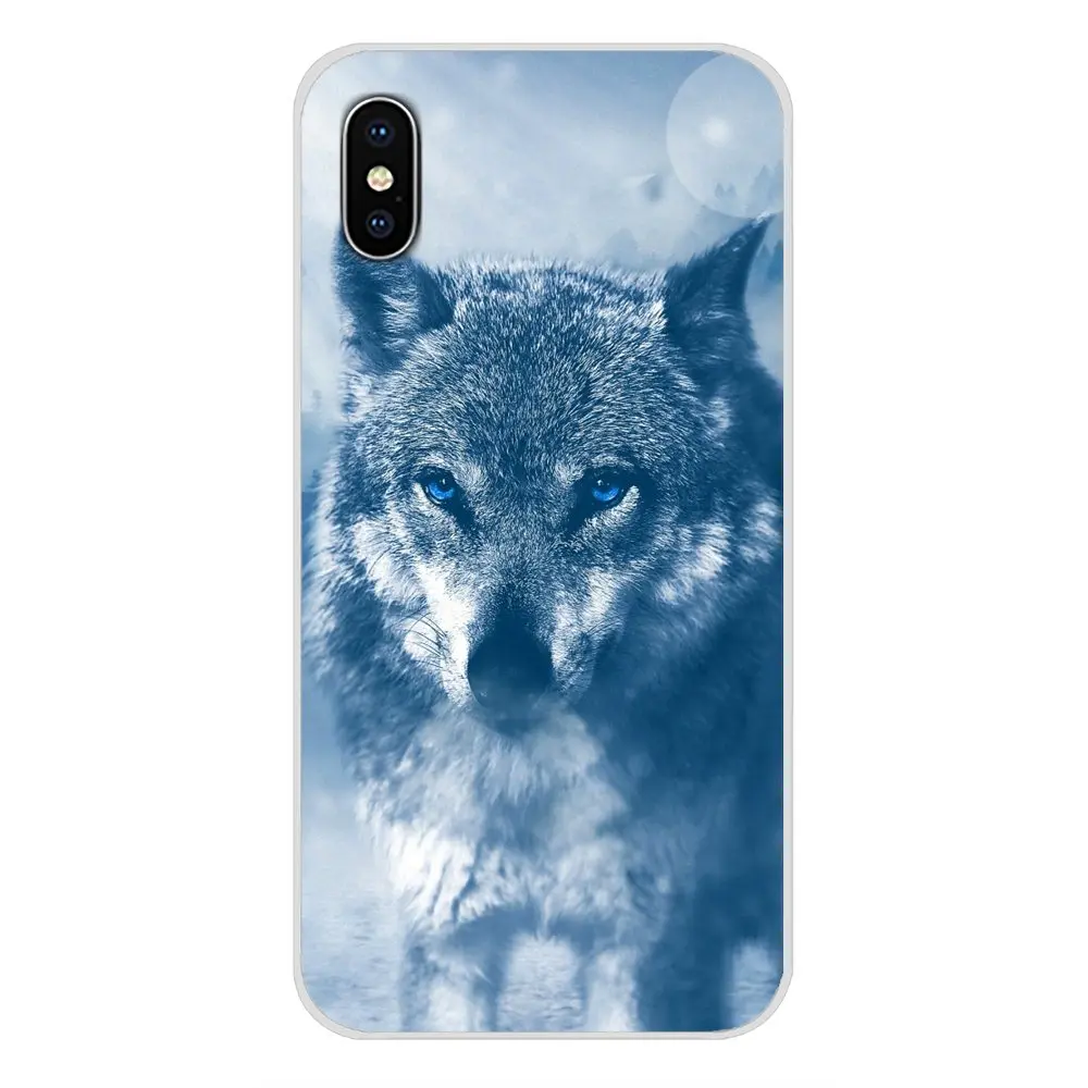 Аксессуары чехлы для телефонов Apple iPhone X XR XS MAX 4 4S 5 5S 5C SE 6 6S 7 8 Plus ipod touch wolf