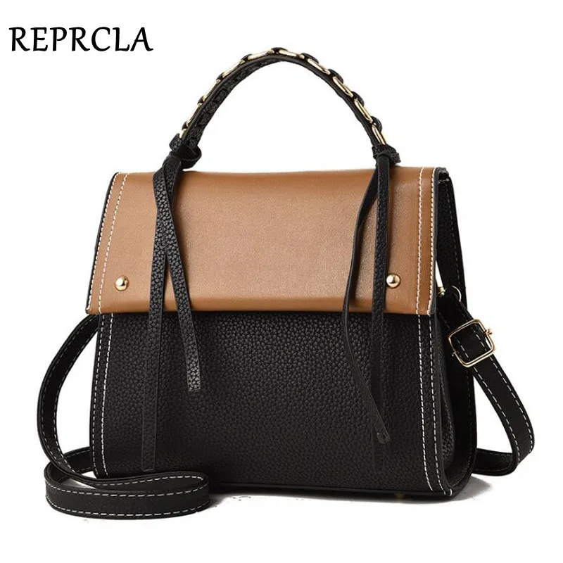 

REPRCLA Luxury Designer Women Handbag Top-handle Bag PU Leather Messenger Shoulder Bag Fashion Crossbody Women Bags