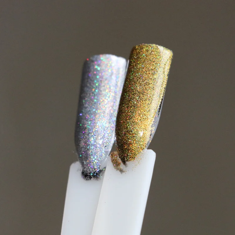 Whole Acrylic Nail Gel Jar From China Aliexpress 1g Box Rainbow Mirror Nail Glitter Powder Holographic Nails Dust Laser Holo Art Decorations Chrome Pigment For Gel Polish From