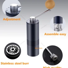 1 шт. MYM55+ кофемолка из нержавеющей стали, портативная кофейная мельница, мини-кофемолка, суперручные кофейные инструменты, рекомендуем