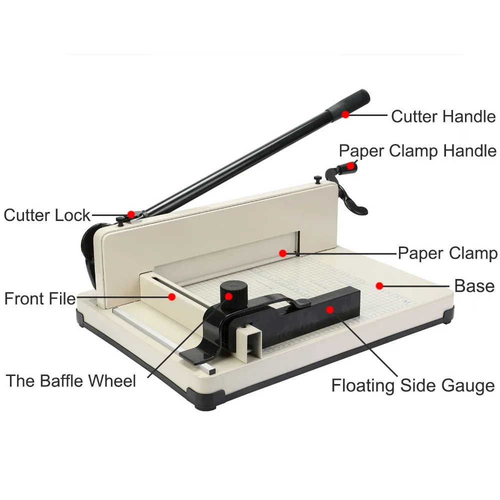 Высокое качество YG-858 A3 резак для бумаги сверхмощный стальной 1" промышленный резак для бумаги идеально подходит для A3 бумаги