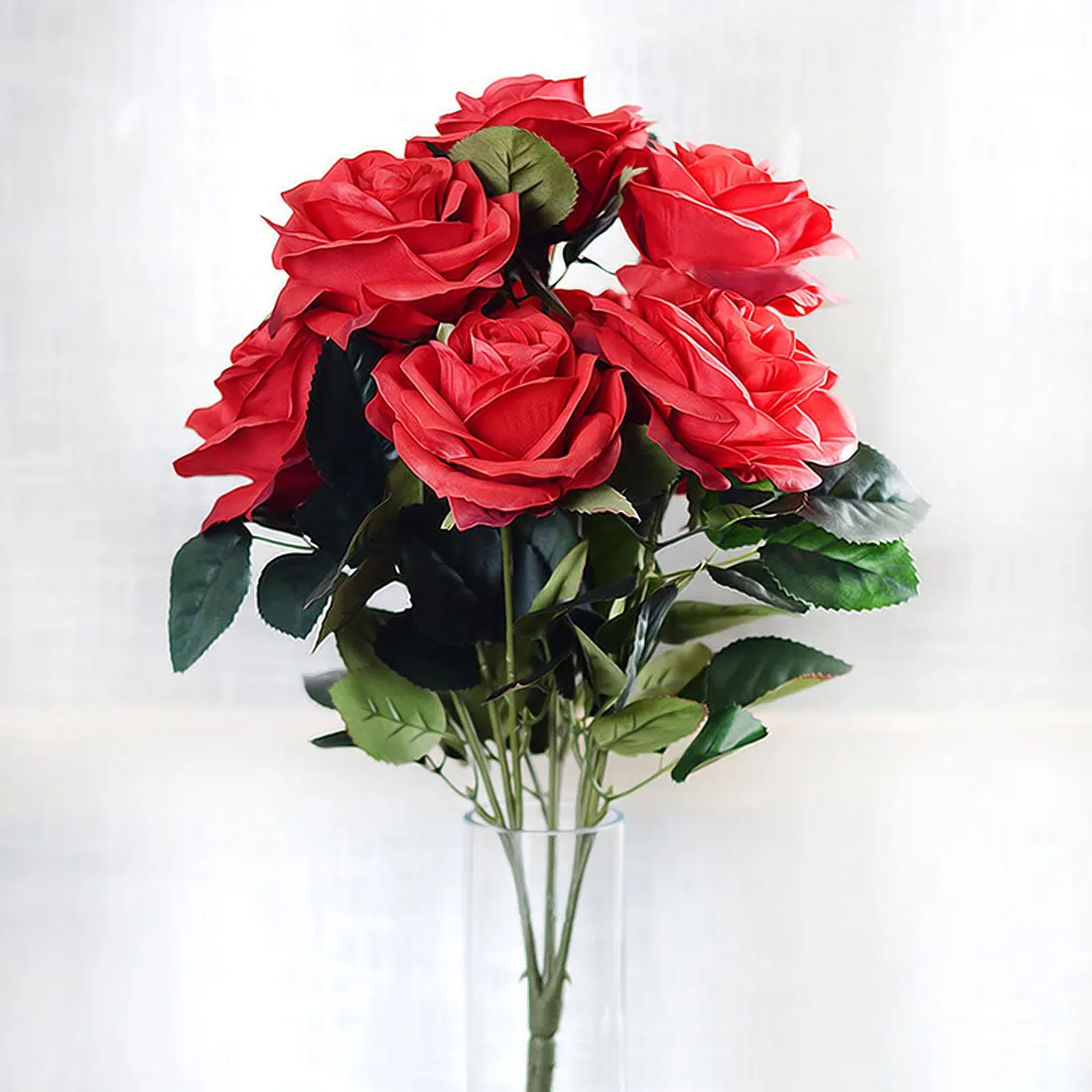 Украшение для дома, 10 голов, французские романтические искусственные розы, свадебные шёлковые цветы для украшения, вечерние, подарок на день Святого Валентина