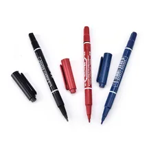 3 цвета практичный маркер двойной ручной Маркер ручки водостойкие чернила портативный тонкой цвет