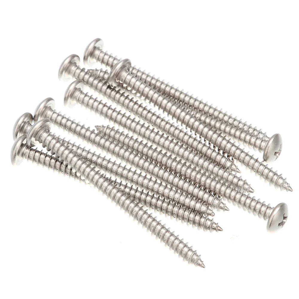 50 pcs M5 self tapping 60 mm 304 stainless steel self tapping screws