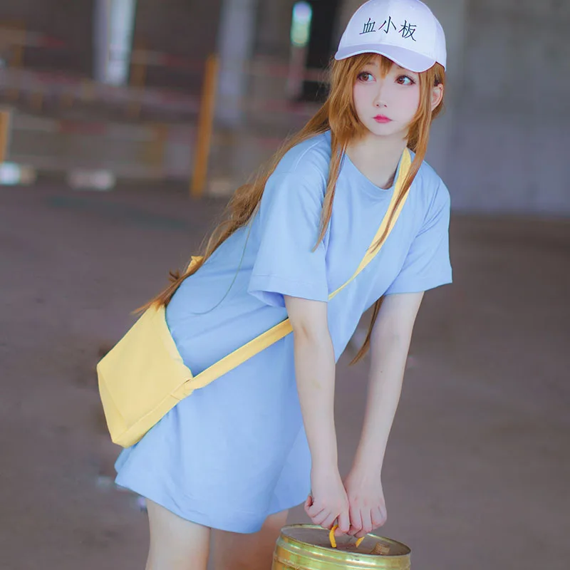 Костюм для косплея аниме Hataraku Saibou женская одежда полный комплект длинная рубашка