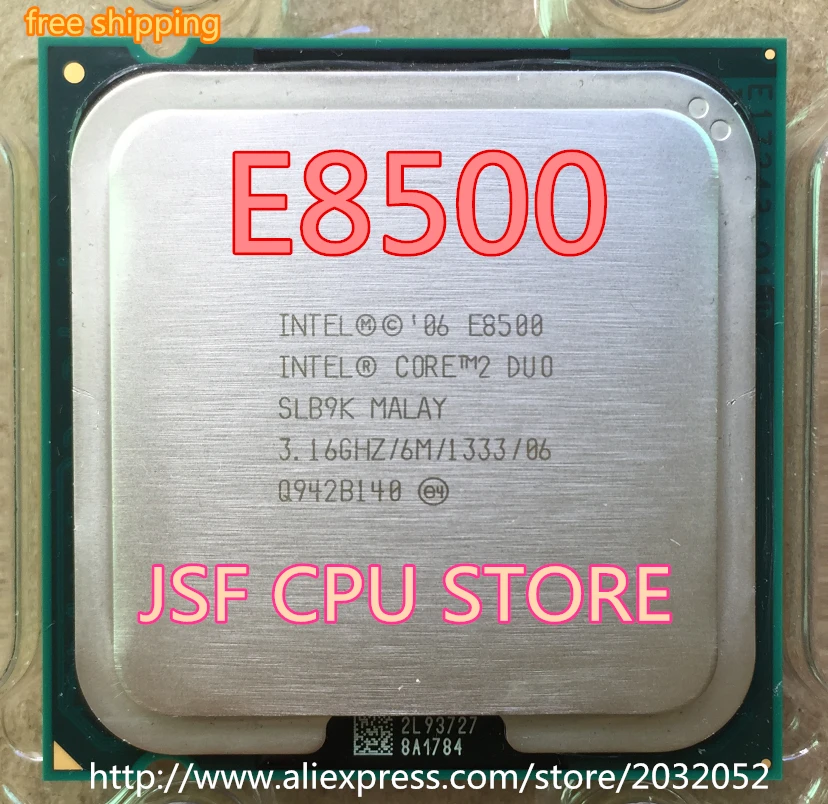 Originele Intel Core 2 Duo E8500 Cpu Processor 3.16Ghz/ 6M /1333 Ghz Socket 775 (Werken 100% Gratis Verzending)|e8500 cpu|socket driversocket led - AliExpress