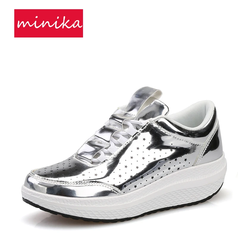 New PU Senhora Balanço Shoes Para As
